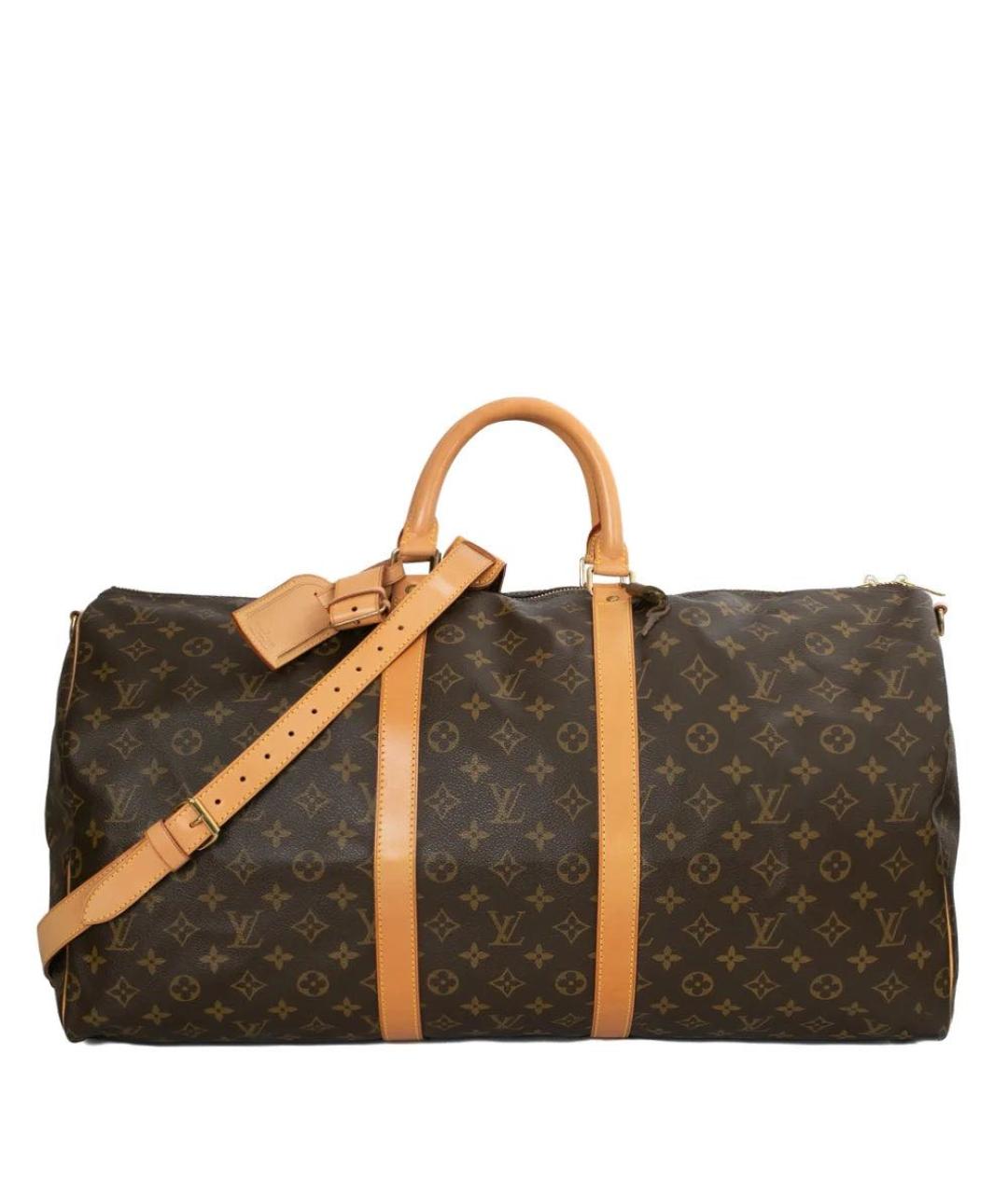 LOUIS VUITTON PRE-OWNED Коричневая дорожная/спортивная сумка, фото 1