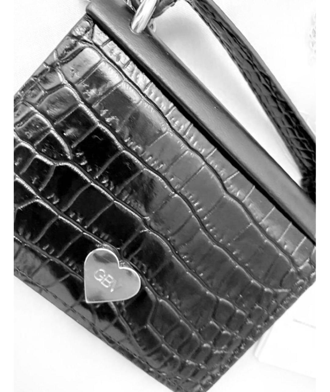 GIAMBATTISTA VALLI Черная кожаная сумка через плечо, фото 2