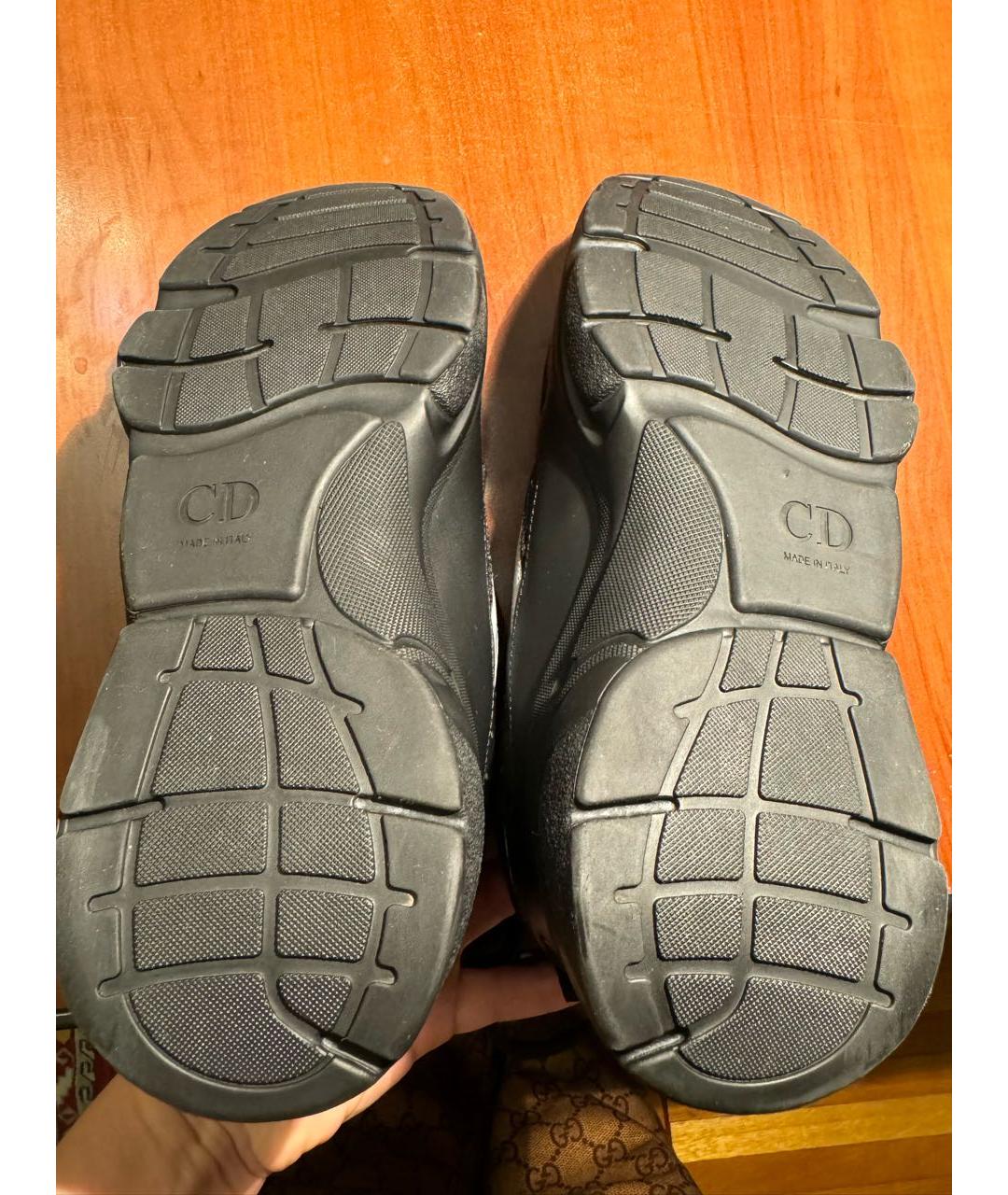 CHRISTIAN DIOR PRE-OWNED Черные низкие кроссовки / кеды, фото 5