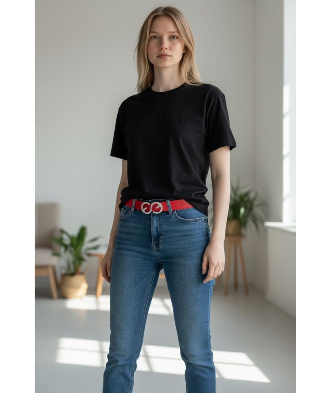 ESCADA Красный кожаный ремень, фото 8