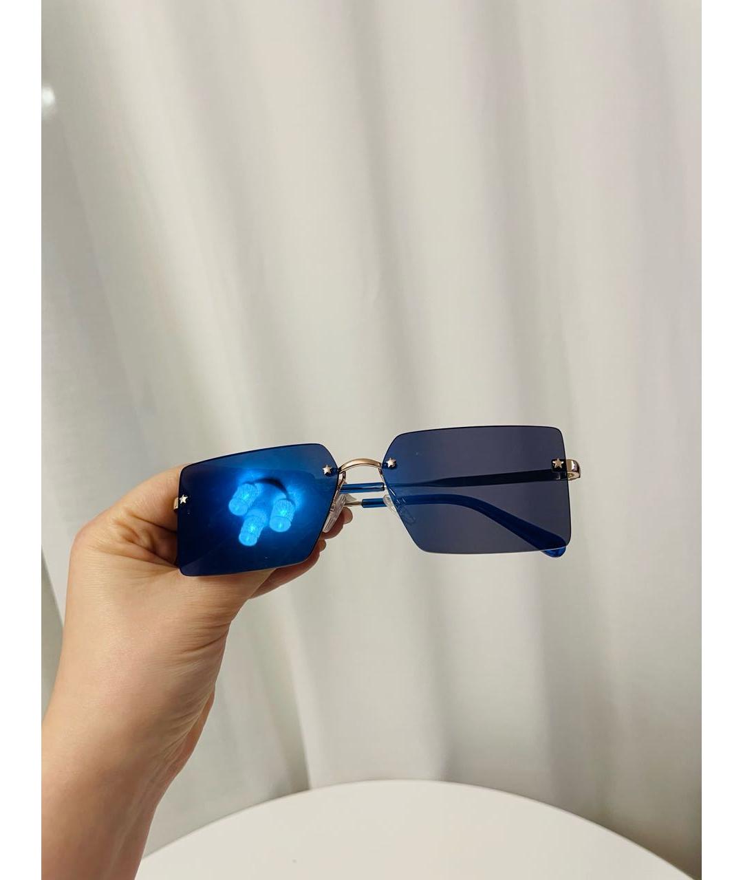 CHIARA FERRAGNI Синие металлические солнцезащитные очки, фото 6