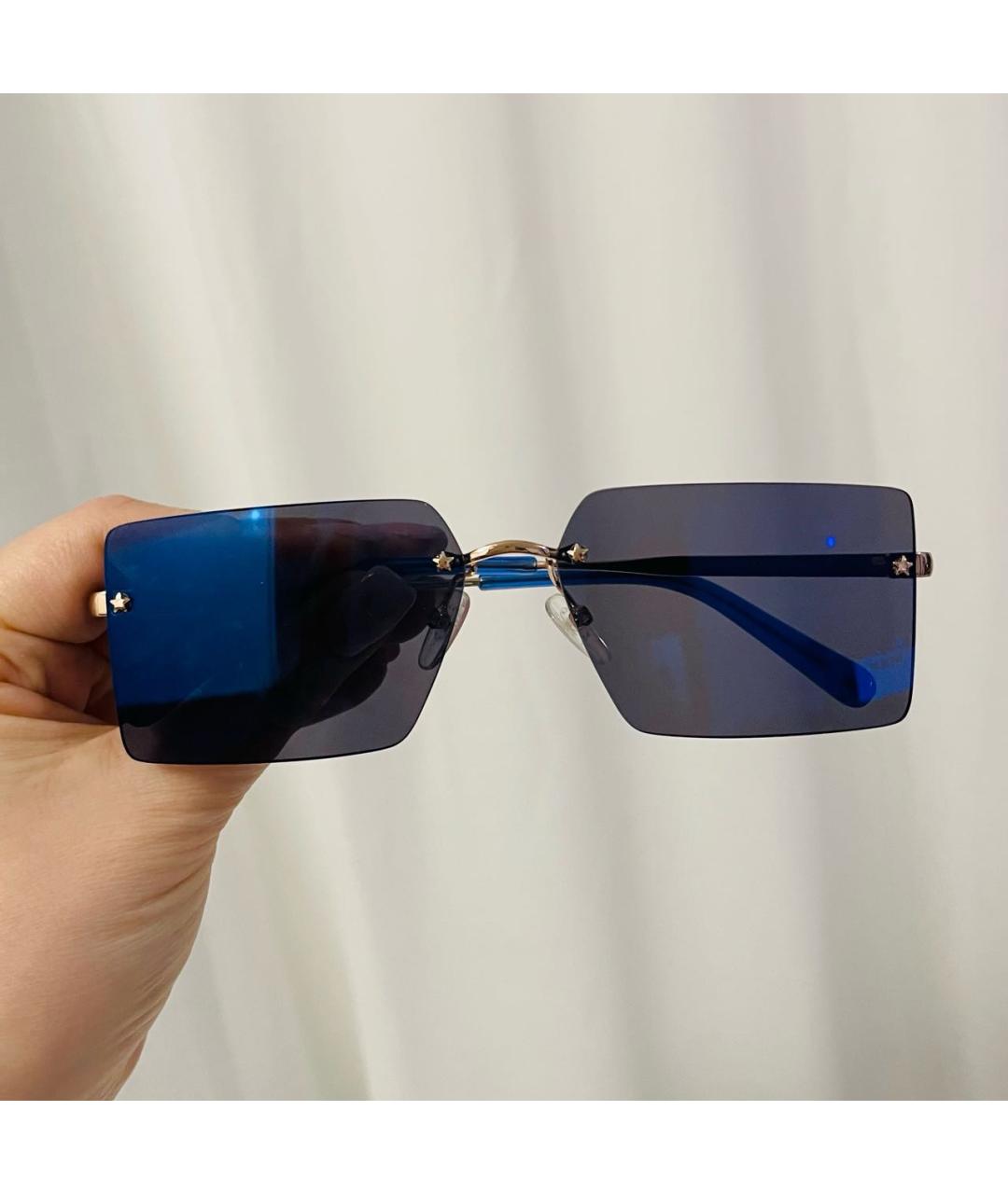 CHIARA FERRAGNI Синие металлические солнцезащитные очки, фото 7