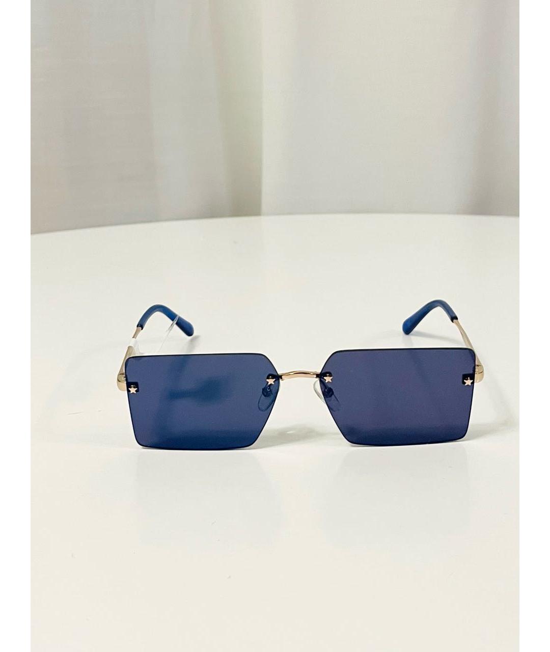 CHIARA FERRAGNI Синие металлические солнцезащитные очки, фото 2
