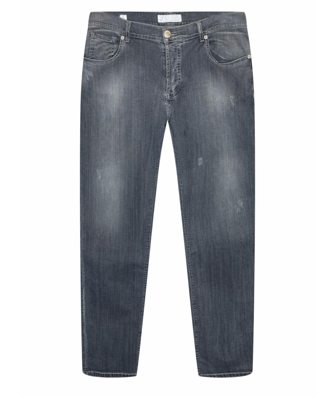Richard J.Brown Серые хлопко-эластановые джинсы скинни, фото 1