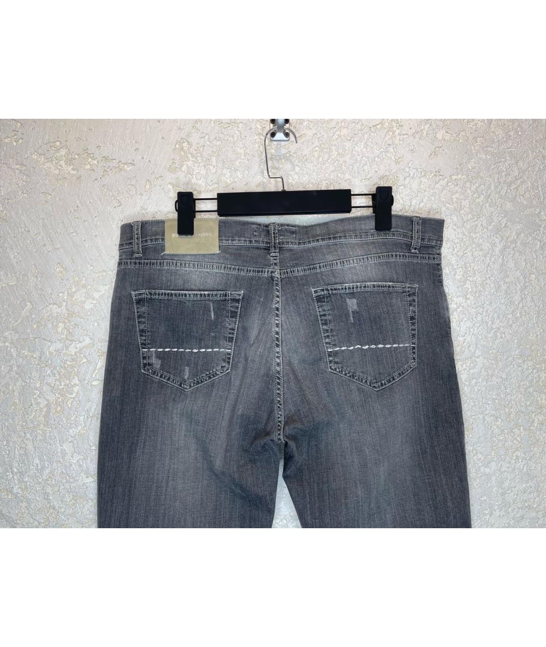 Richard J.Brown Серые хлопко-эластановые джинсы скинни, фото 5