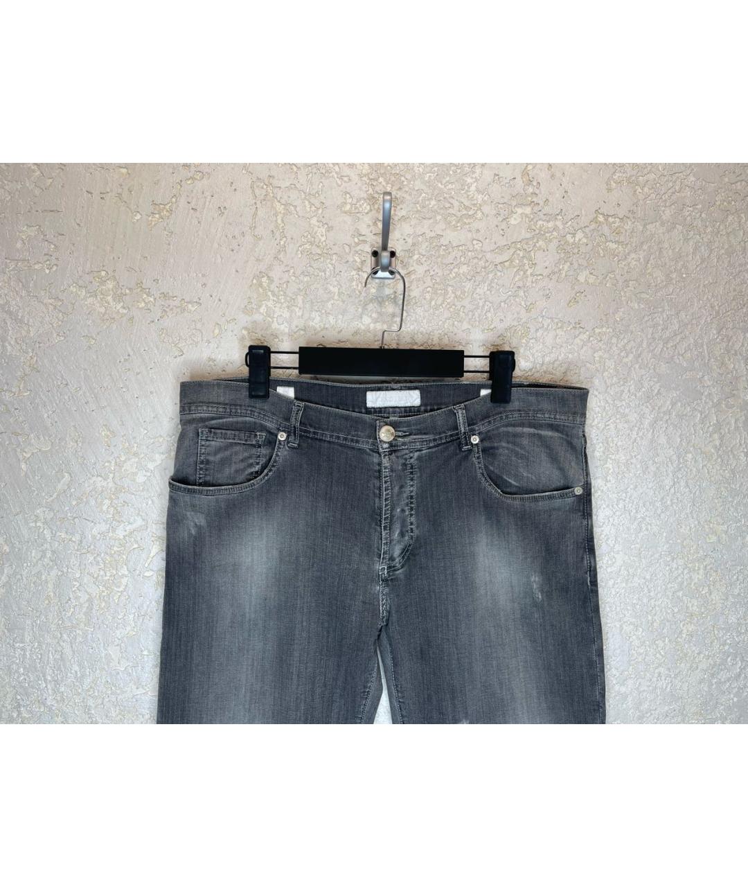 Richard J.Brown Серые хлопко-эластановые джинсы скинни, фото 2