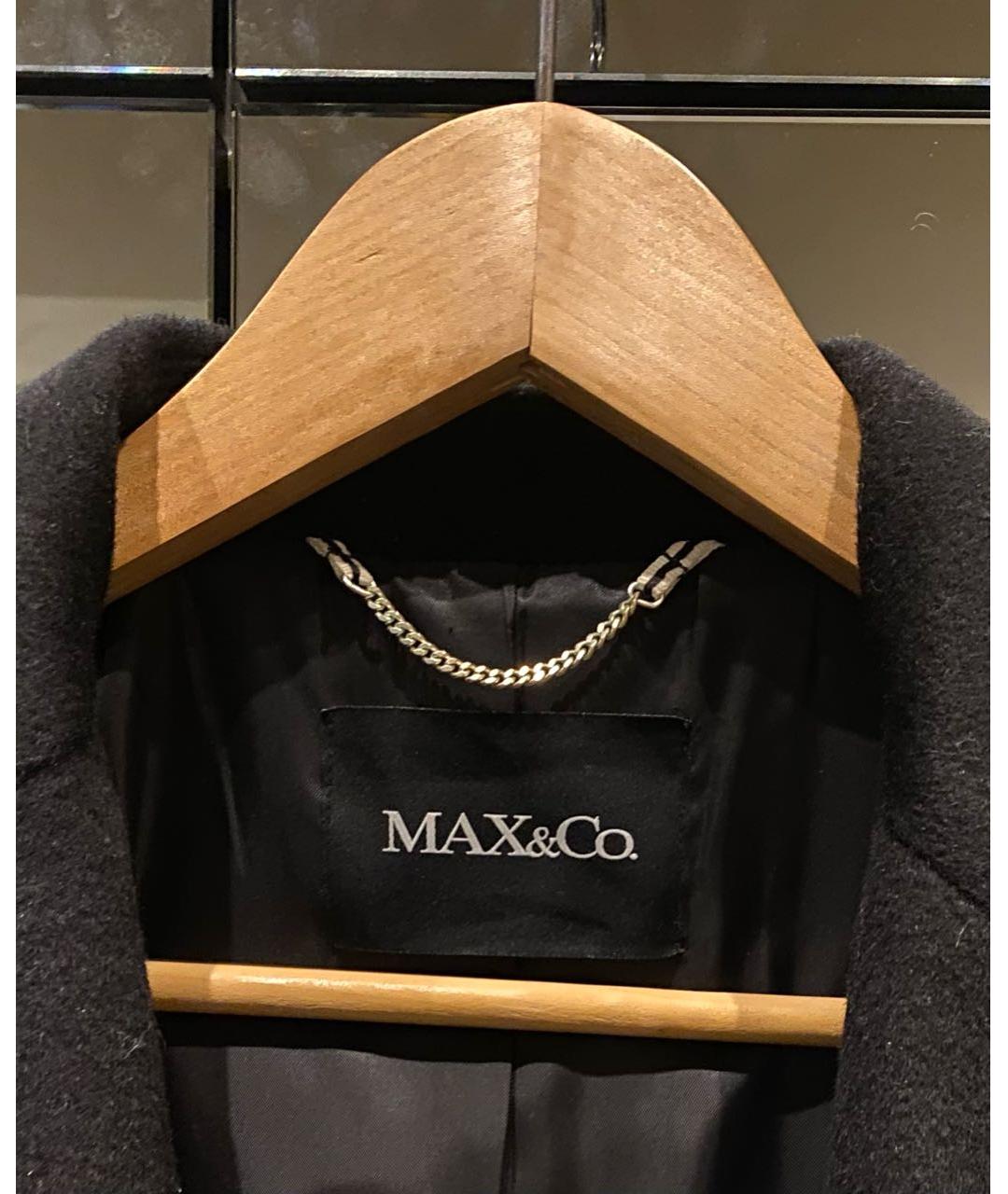 MAX&CO Черное шерстяное пальто, фото 3