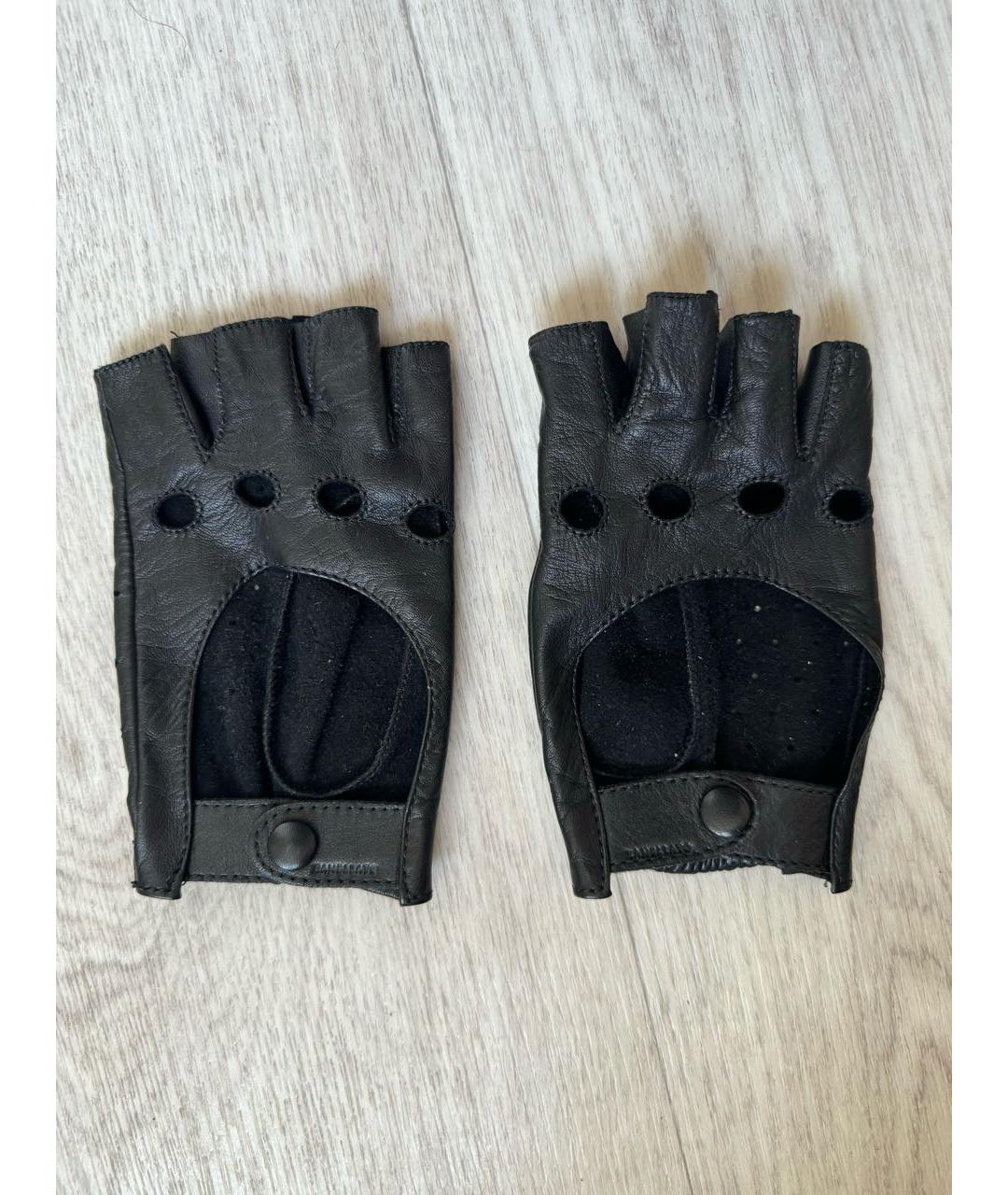 ZANELLATO Черные кожаные перчатки, фото 7