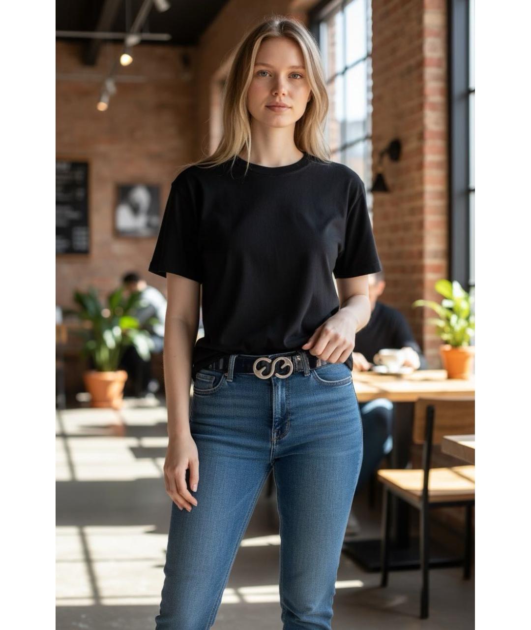 ESCADA Черный ремень из лакированной кожи, фото 8