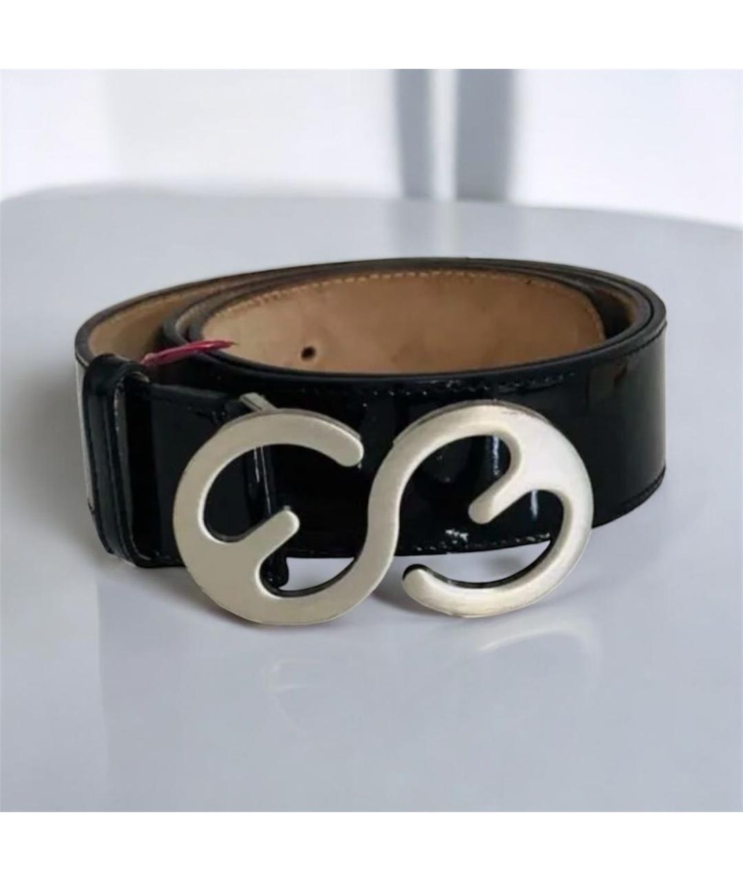 ESCADA Черный ремень из лакированной кожи, фото 2