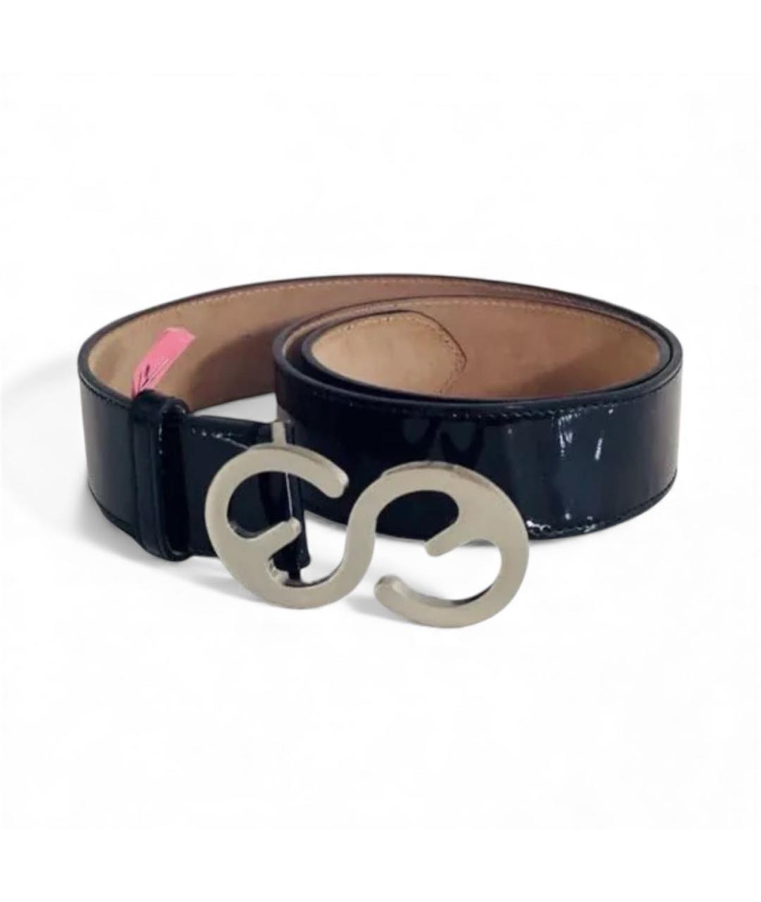 ESCADA Черный ремень из лакированной кожи, фото 3