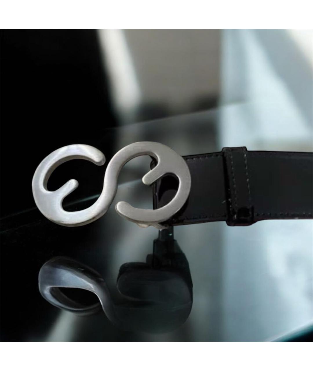 ESCADA Черный ремень из лакированной кожи, фото 5