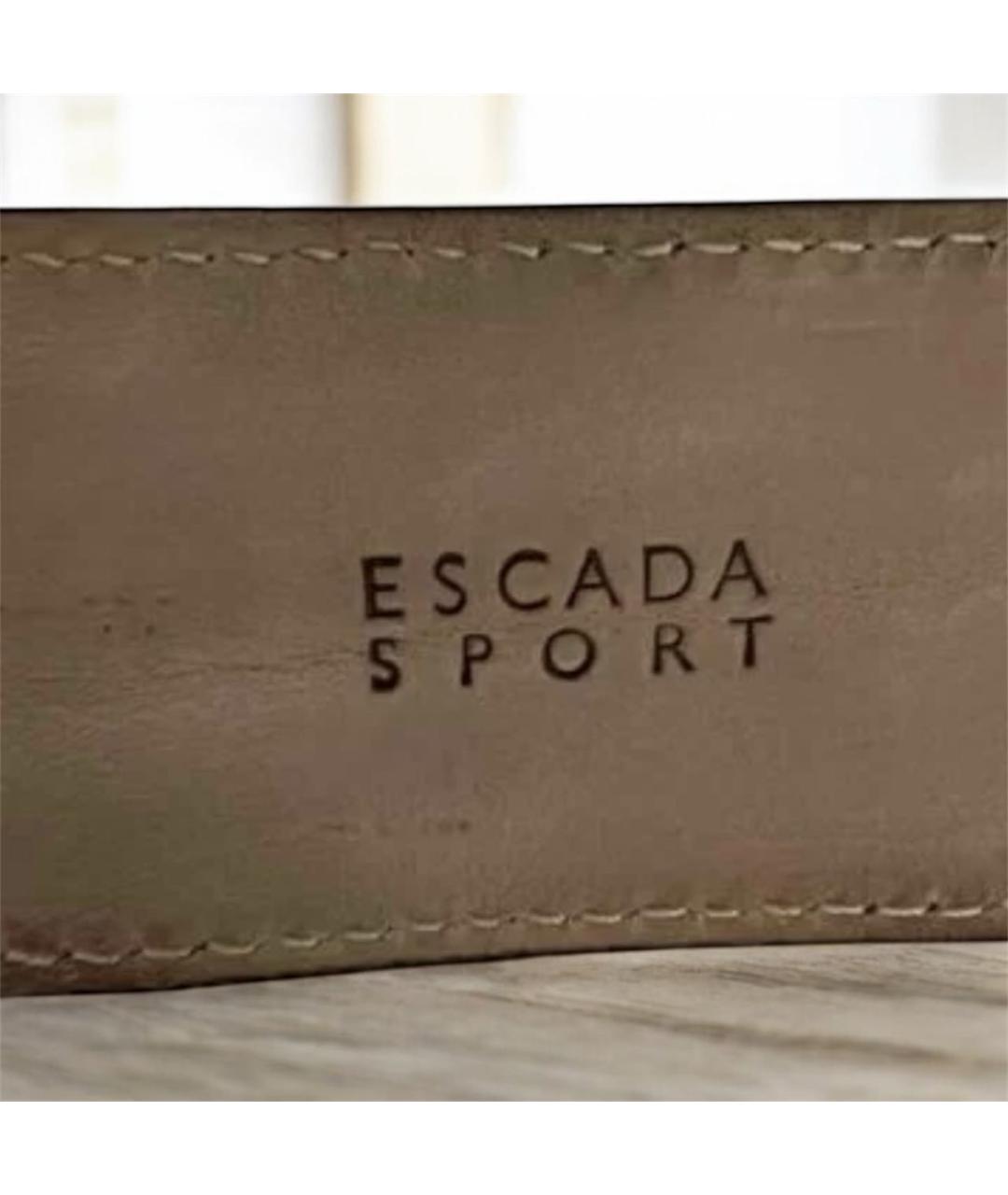 ESCADA Черный ремень из лакированной кожи, фото 6