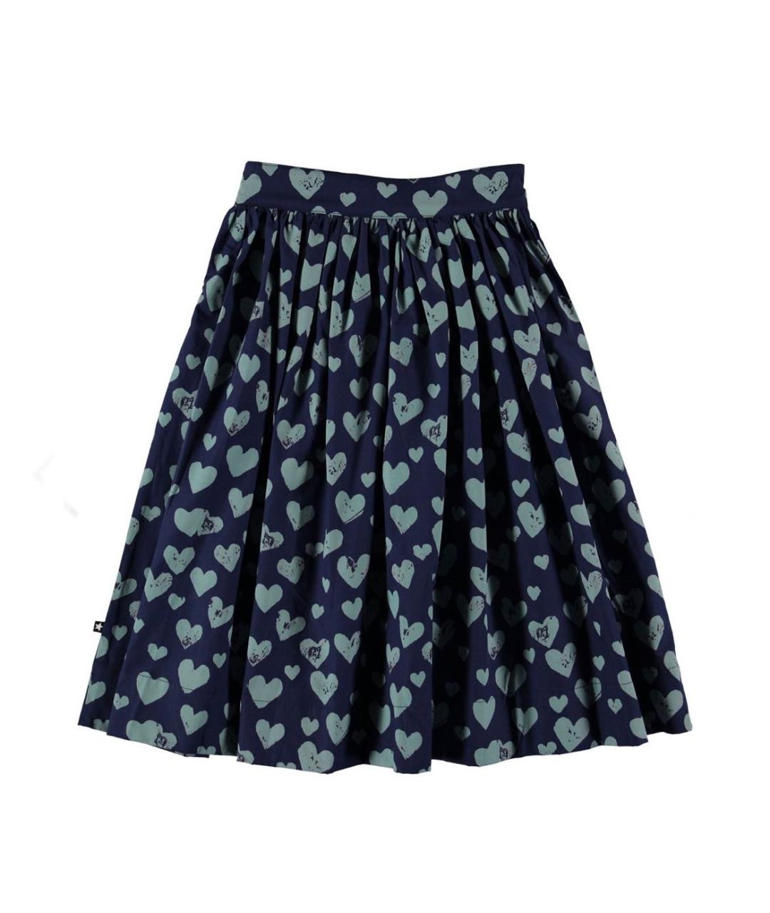 MOLO Темно-синяя хлопковая юбка, фото 2