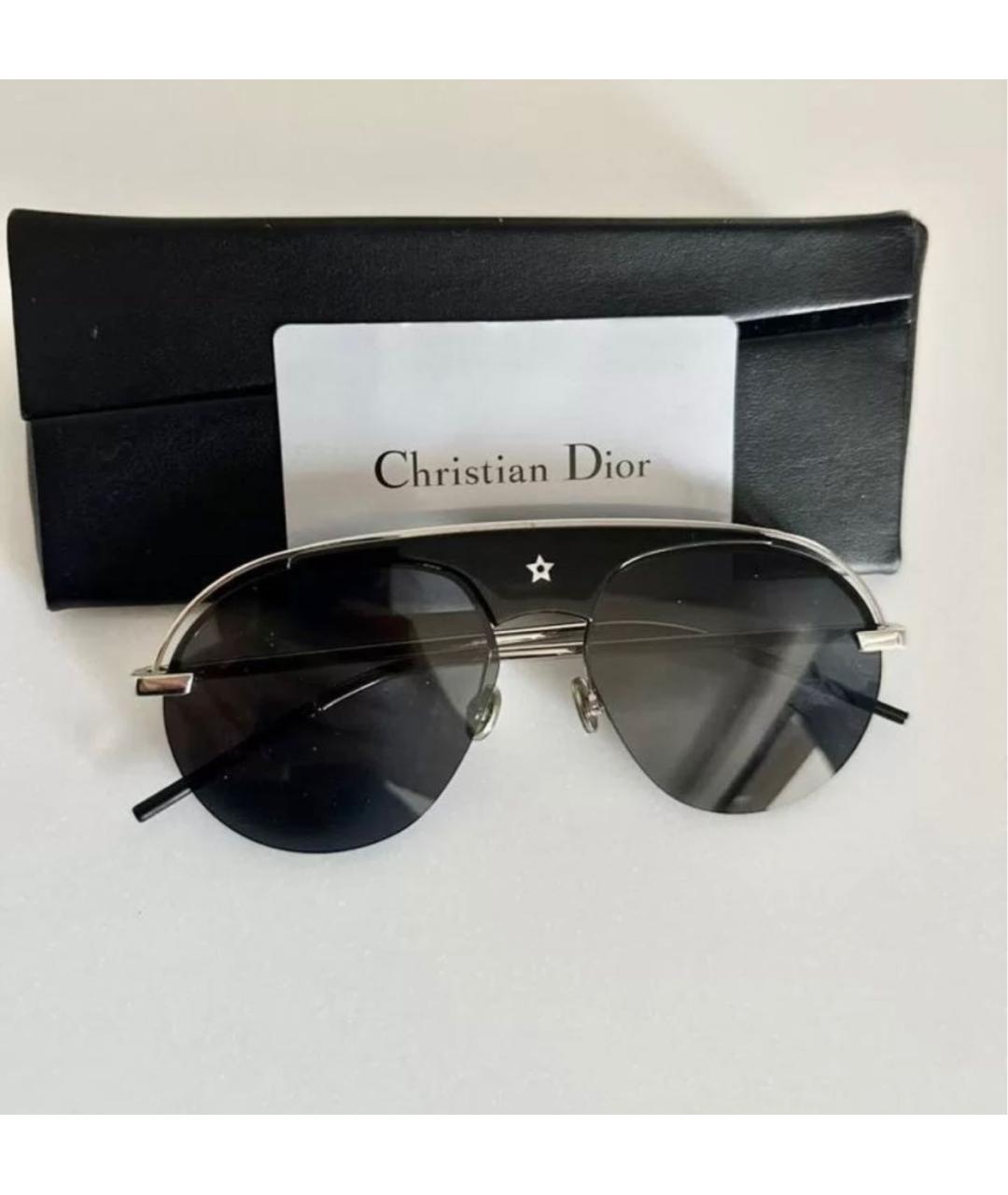 CHRISTIAN DIOR PRE-OWNED Черные солнцезащитные очки, фото 5