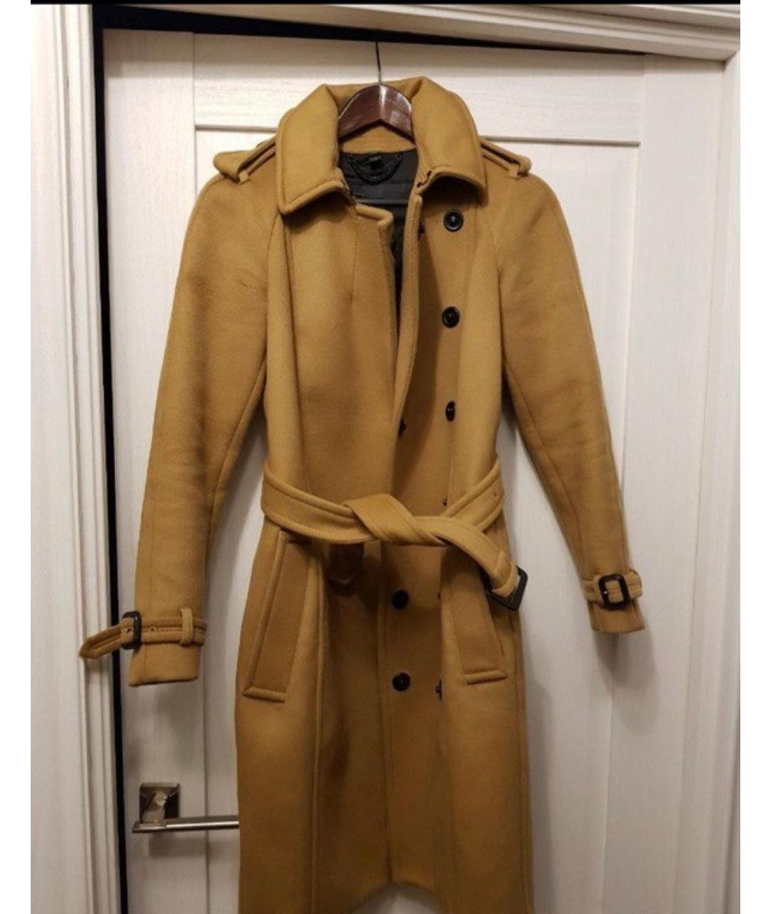 BURBERRY Бежевое шерстяное пальто, фото 4