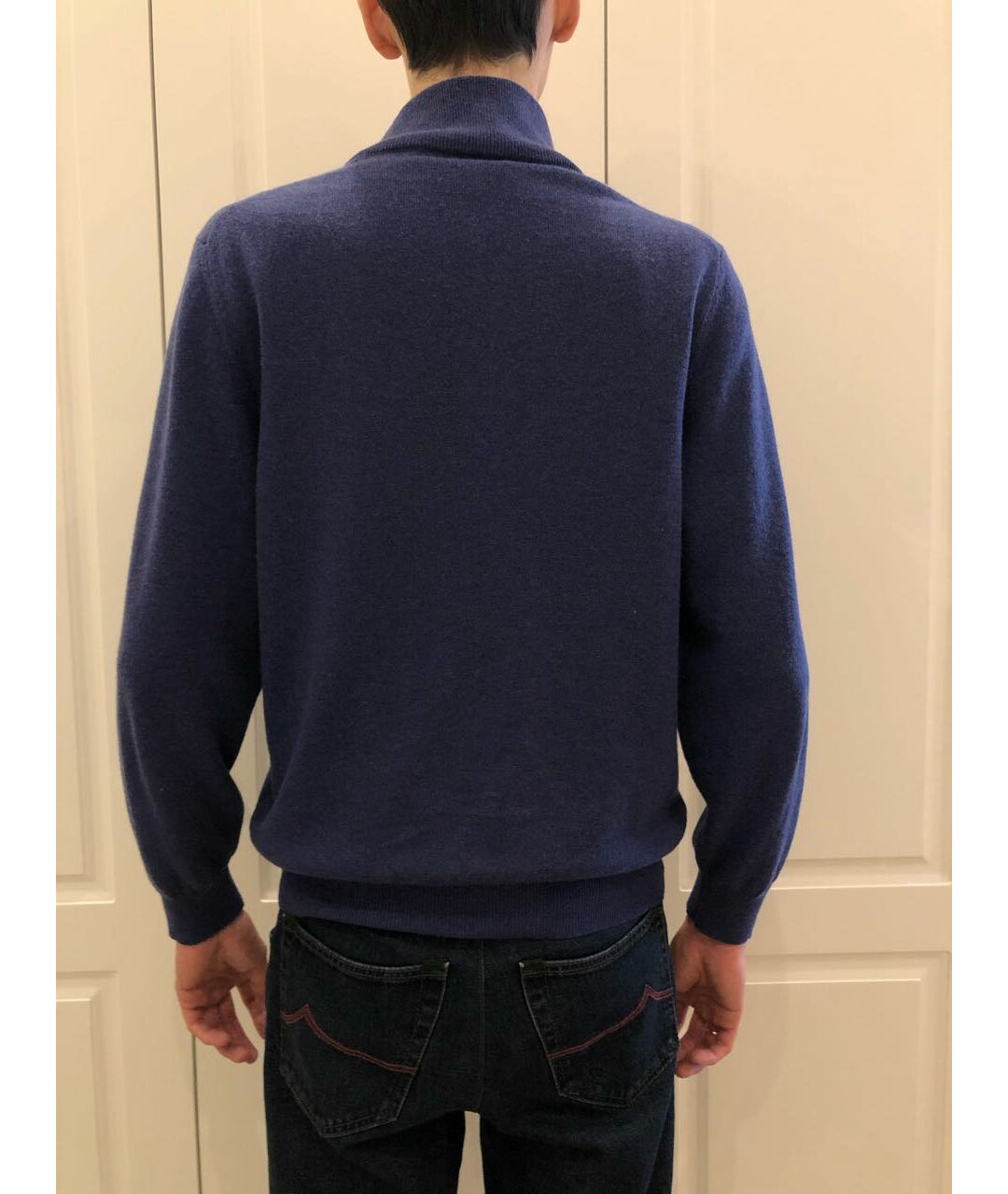 BRIONI Темно-синий кашемировый джемпер / свитер, фото 7
