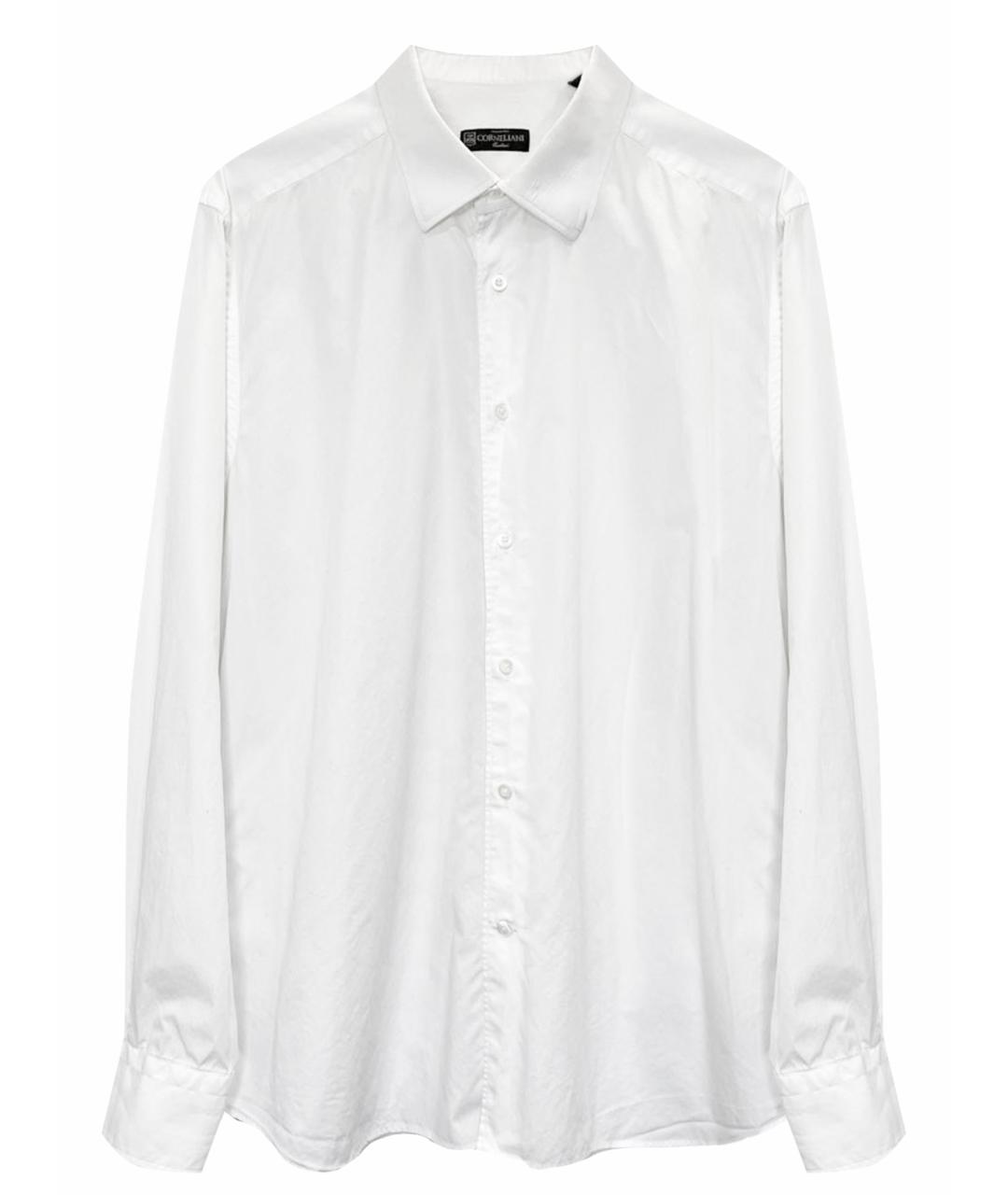 CORNELIANI Белая хлопковая классическая рубашка, фото 1