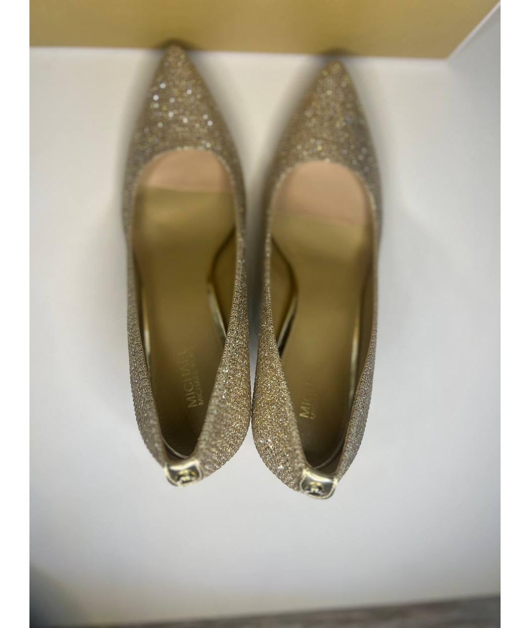 MICHAEL KORS Золотые туфли, фото 3