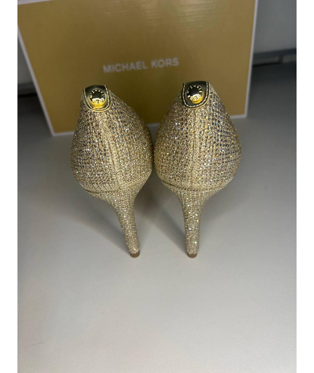 MICHAEL KORS Золотые туфли, фото 4