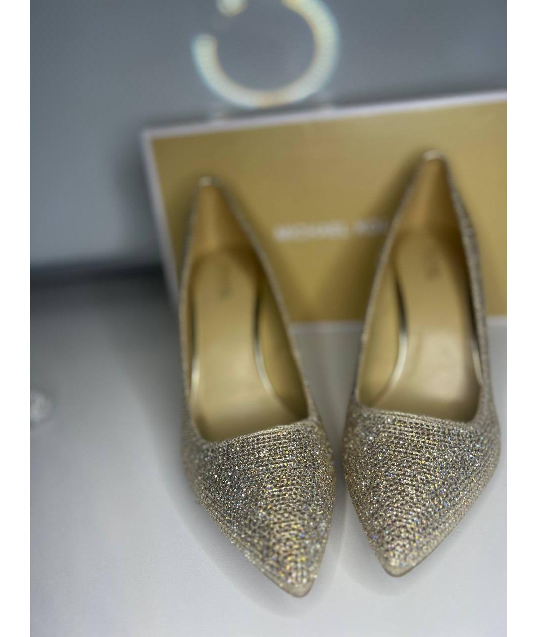 MICHAEL KORS Золотые туфли, фото 7
