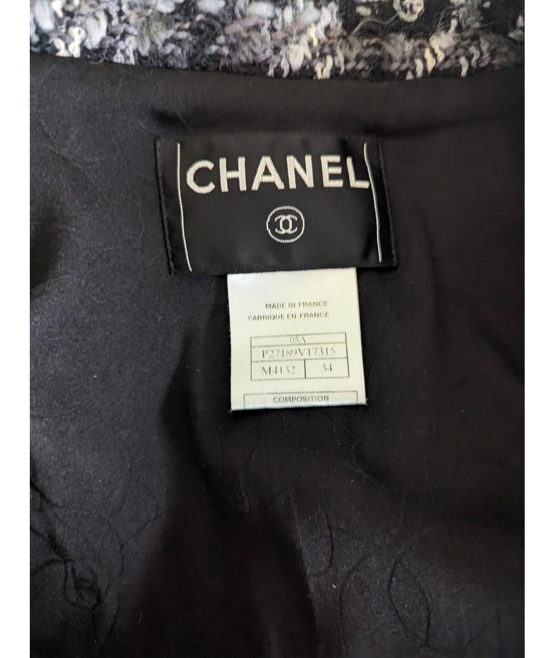 CHANEL PRE-OWNED Твидовое пальто, фото 3