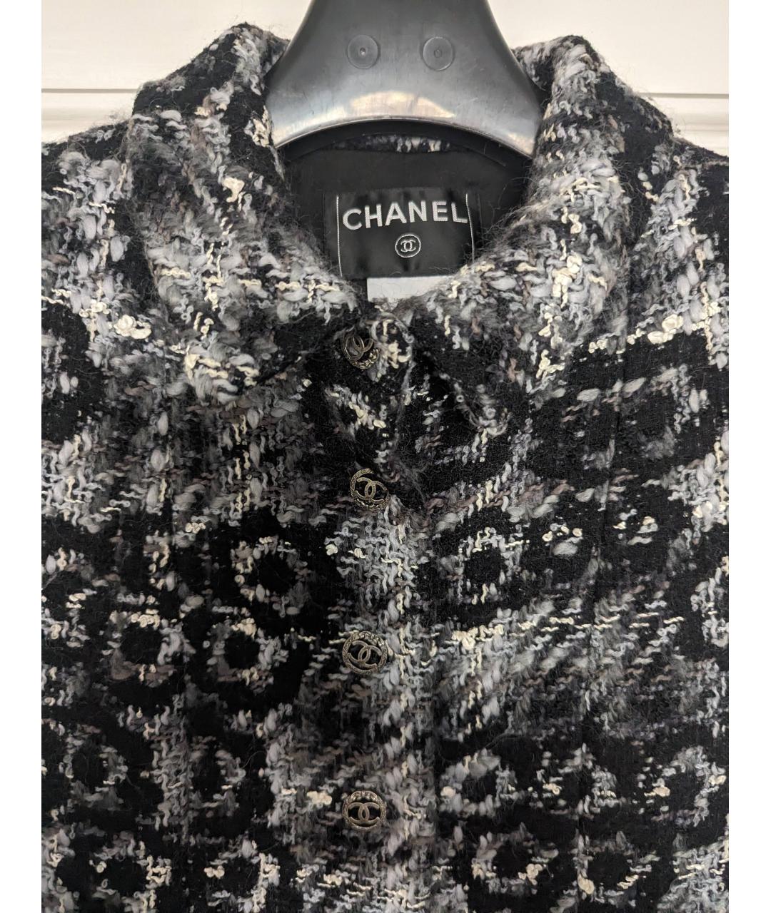 CHANEL PRE-OWNED Твидовое пальто, фото 4