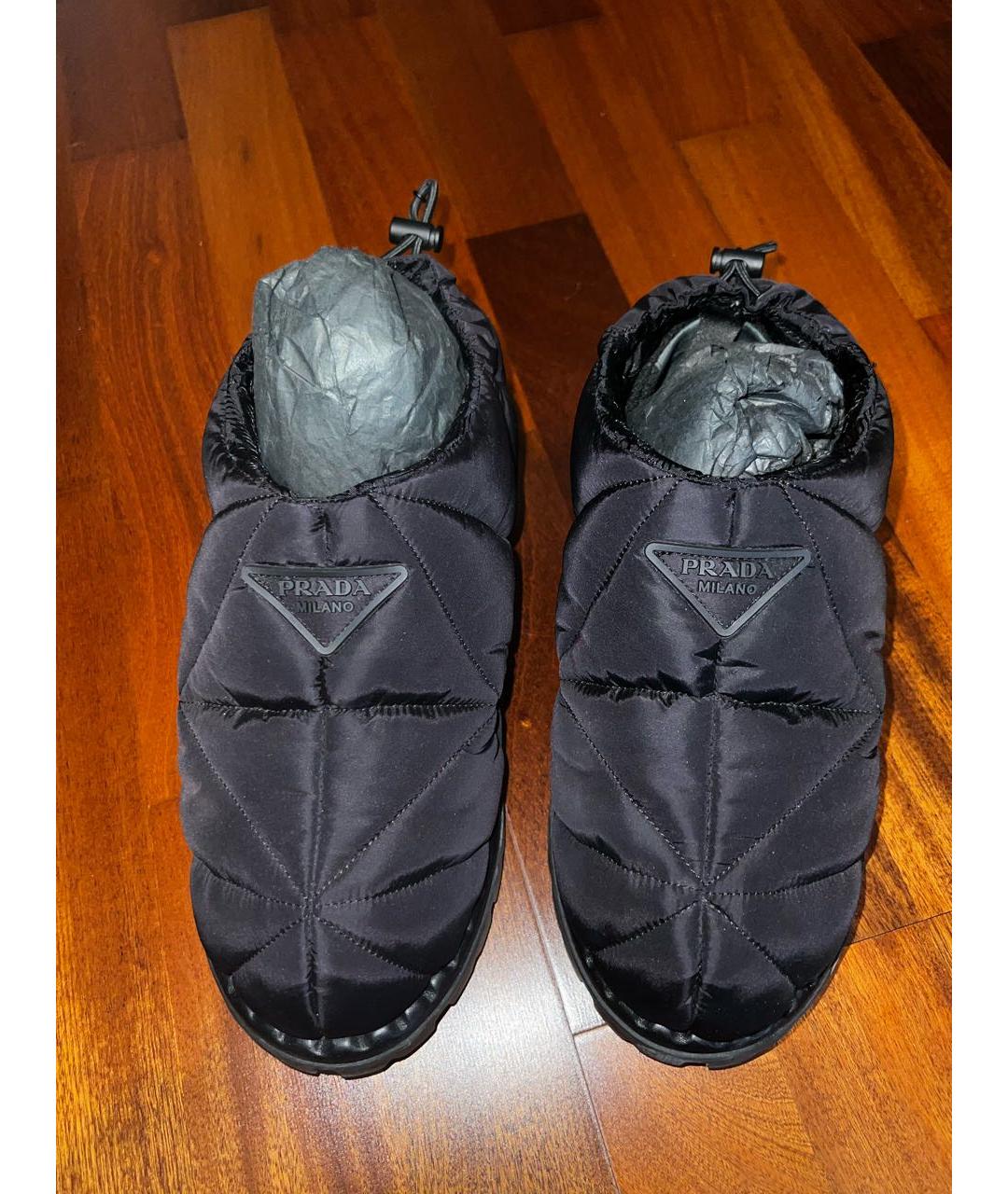 PRADA Черные синтетические ботинки, фото 5