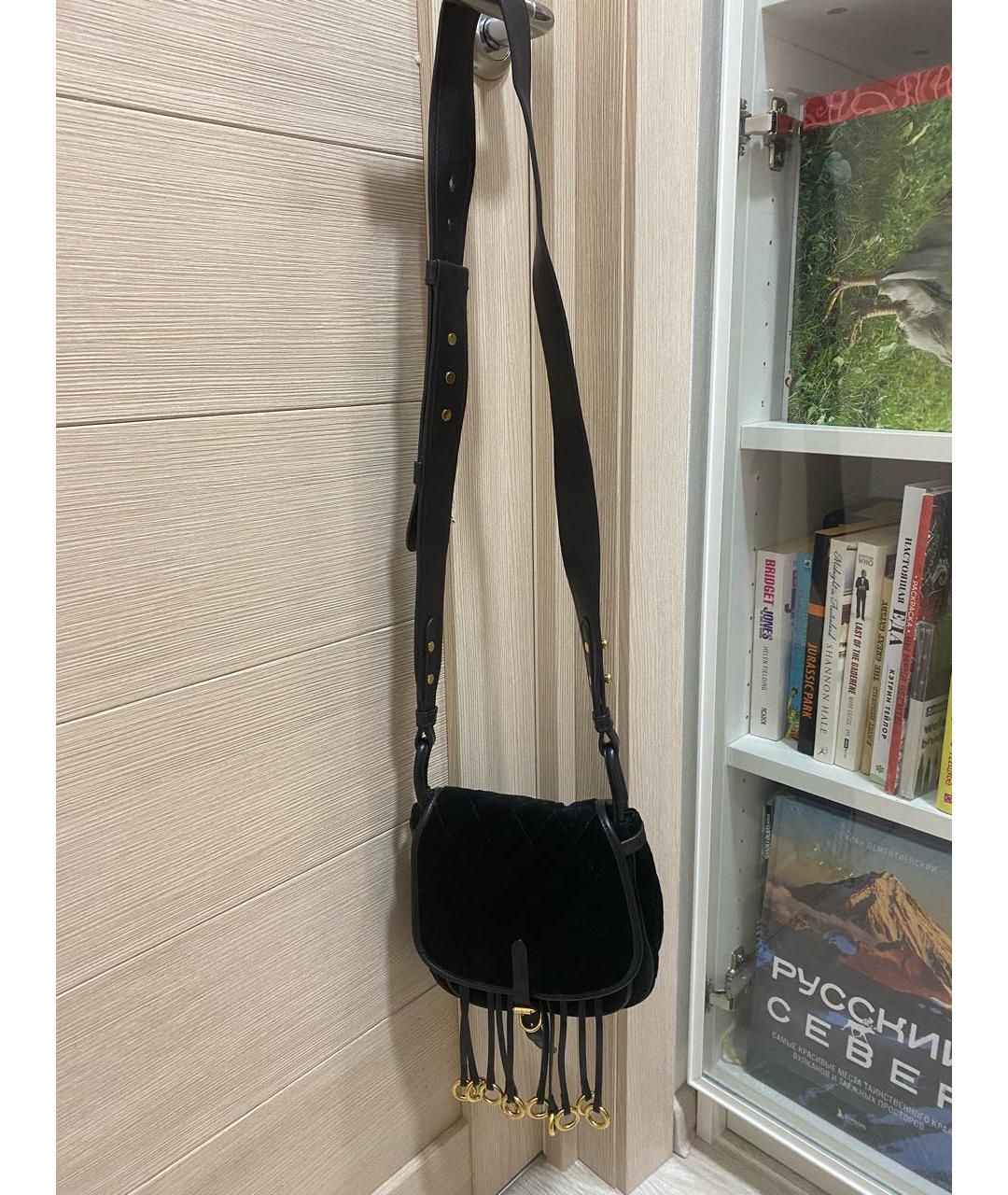 PRADA Черная бархатная сумка через плечо, фото 2