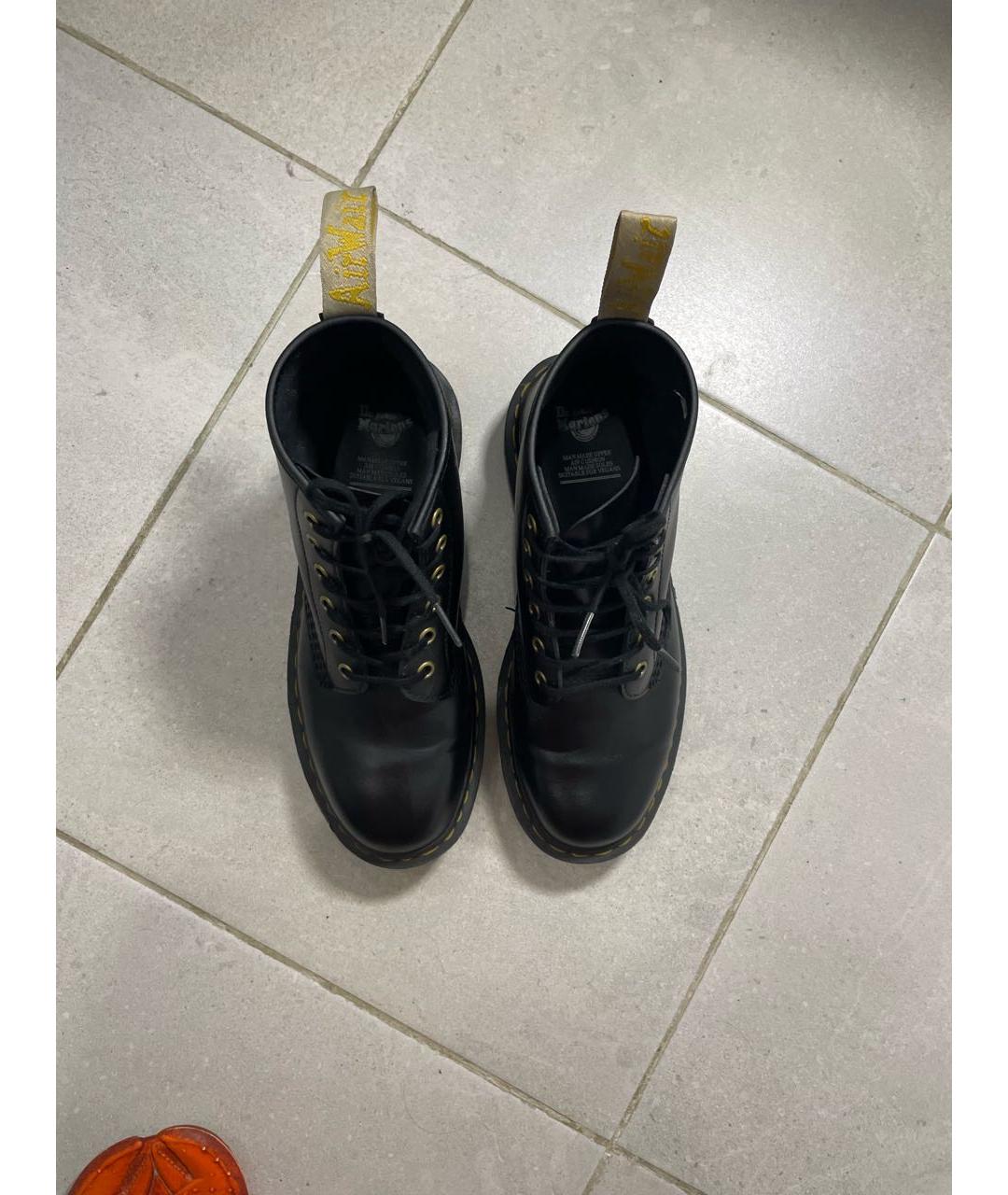 DR. MARTENS Черные высокие ботинки из искусственной кожи, фото 3