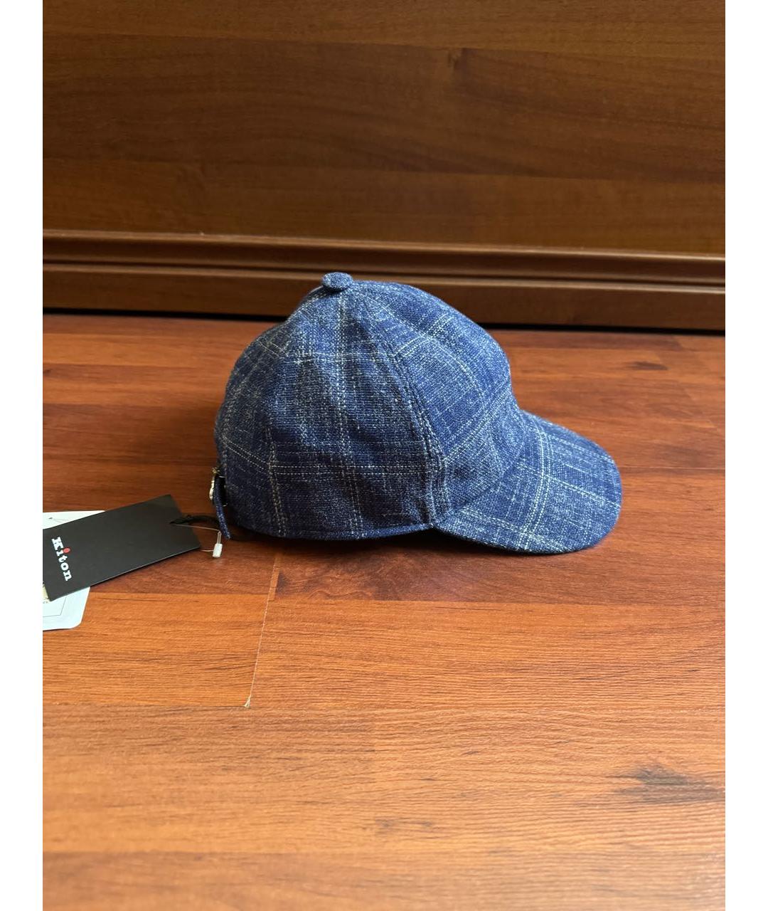 KITON Синяя кашемировая кепка/бейсболка, фото 9