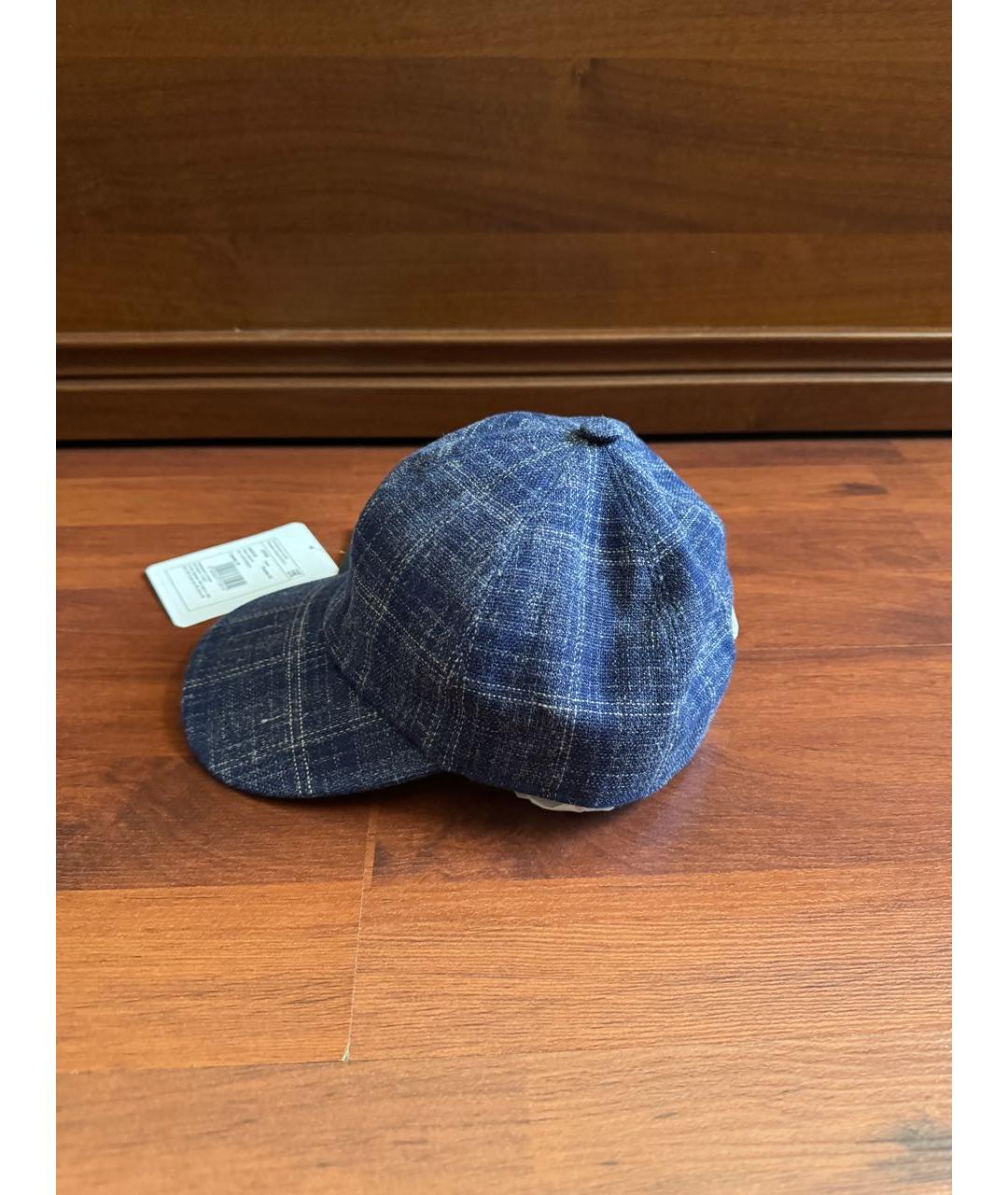 KITON Синяя кашемировая кепка/бейсболка, фото 3