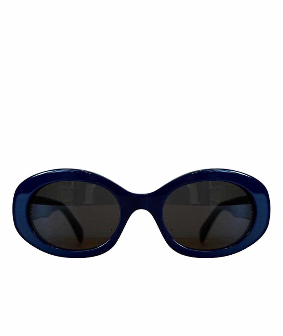CELINE PRE-OWNED Темно-синие пластиковые солнцезащитные очки, фото 1