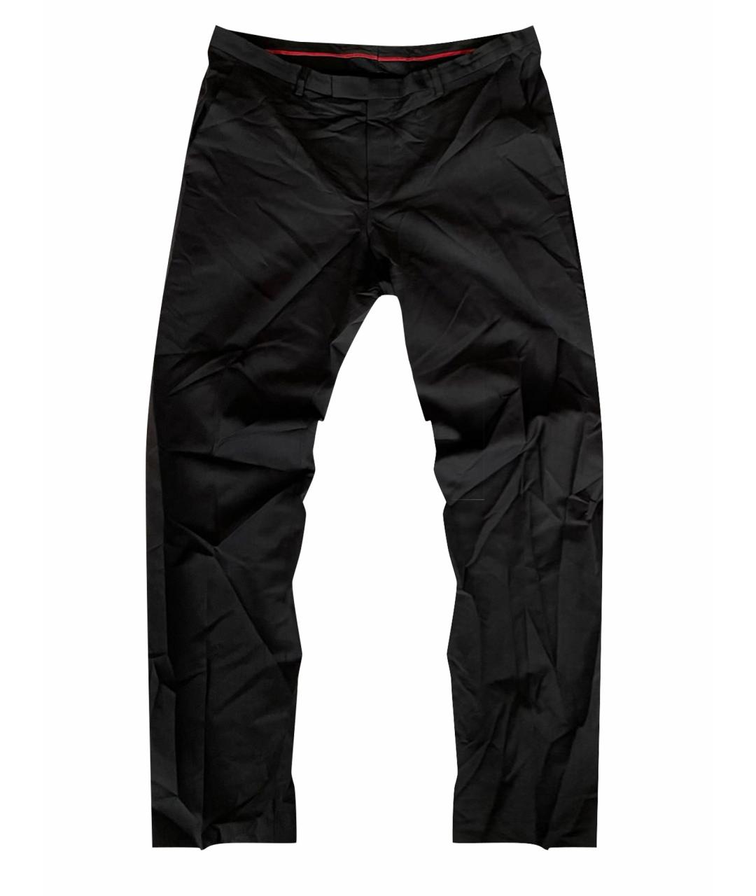HUGO BOSS Черные шерстяные классические брюки, фото 1