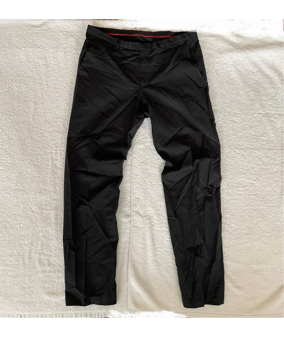 HUGO BOSS Черные шерстяные классические брюки, фото 5