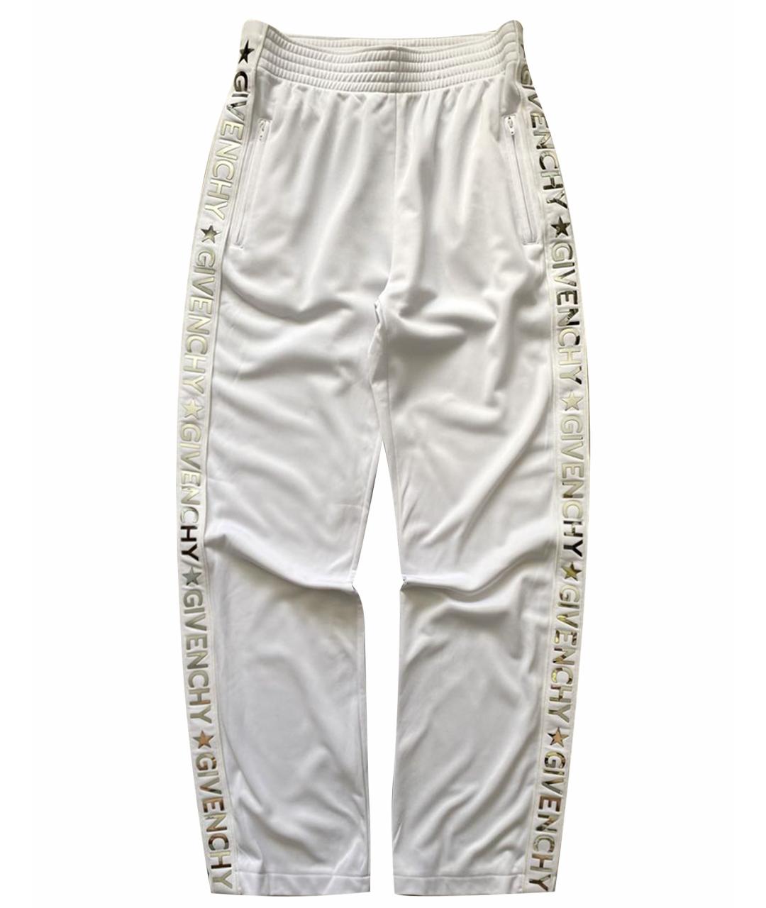 GIVENCHY Белые полиэстеровые спортивные брюки и шорты, фото 1
