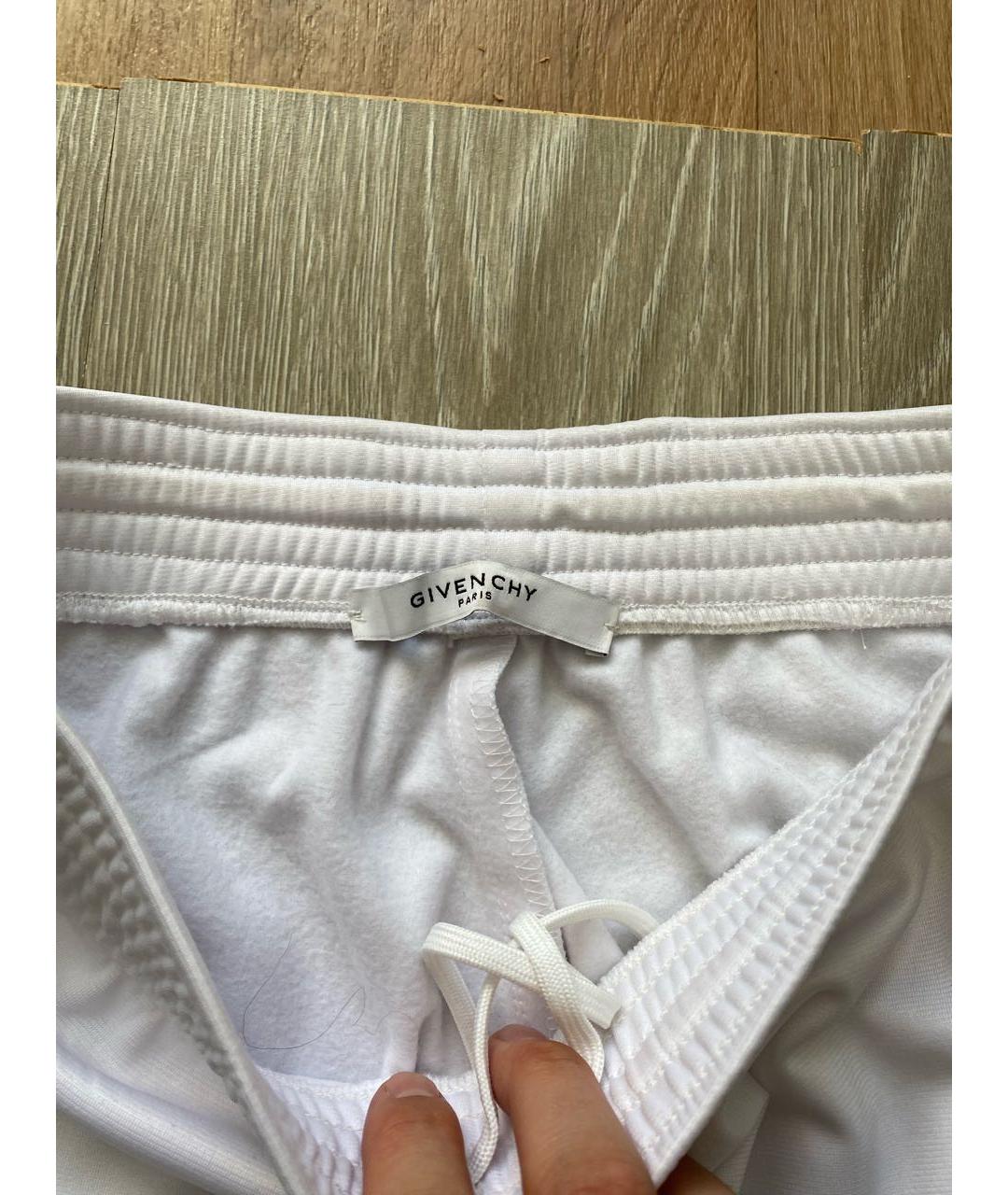 GIVENCHY Белые полиэстеровые спортивные брюки и шорты, фото 3