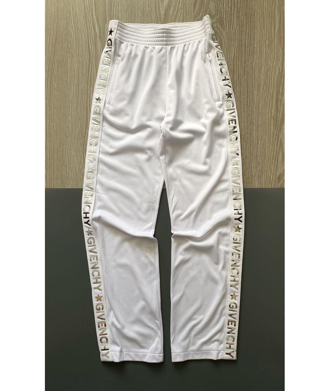 GIVENCHY Белые полиэстеровые спортивные брюки и шорты, фото 7