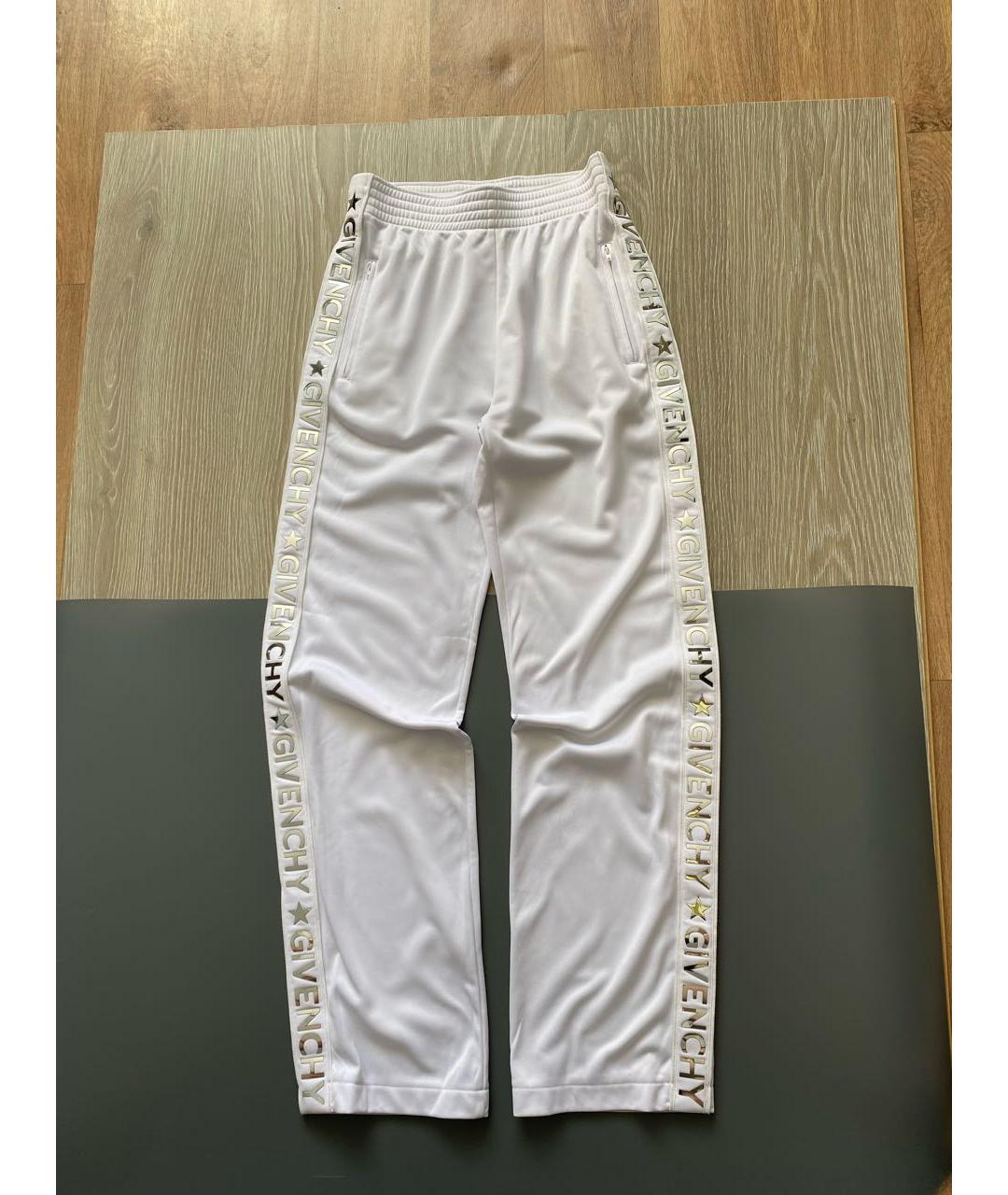 GIVENCHY Белые полиэстеровые спортивные брюки и шорты, фото 2