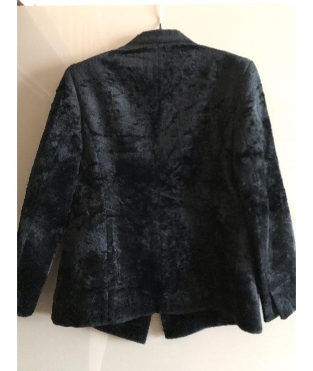 CELINE PRE-OWNED Черный бархатный жакет/пиджак, фото 2