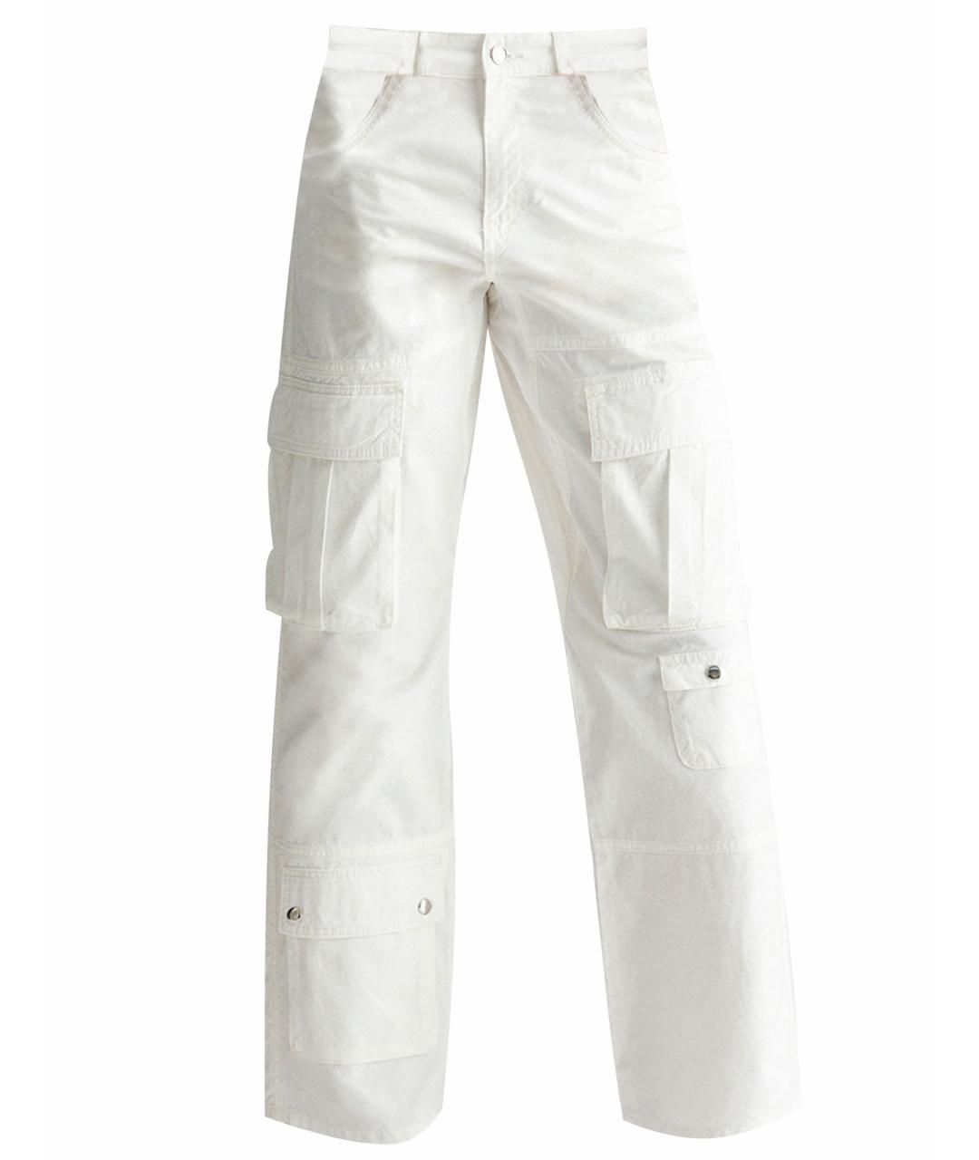 LIU JO Белые хлопковые прямые джинсы, фото 1