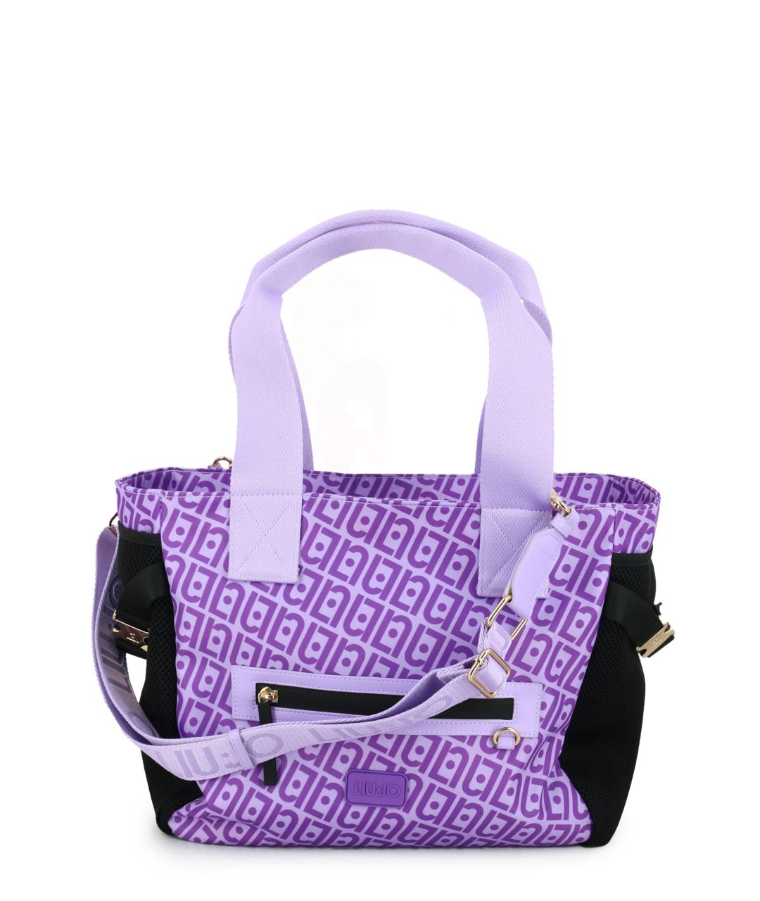 LIU JO Фиолетовая синтетическая дорожная/спортивная сумка, фото 1