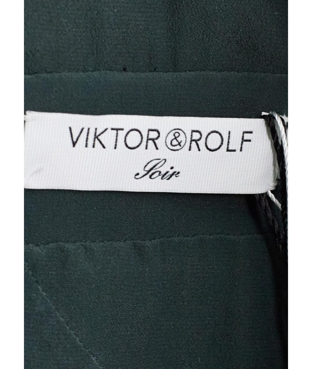 VIKTOR & ROLF Зеленые вискозное вечернее платье, фото 3