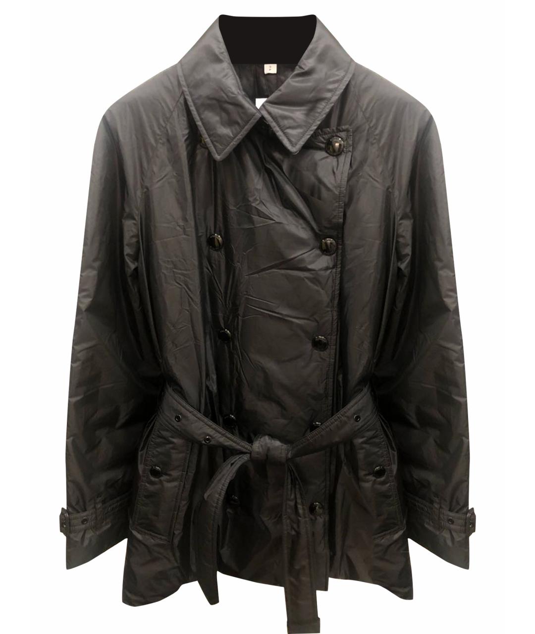 BURBERRY Черная полиэстеровая куртка, фото 1