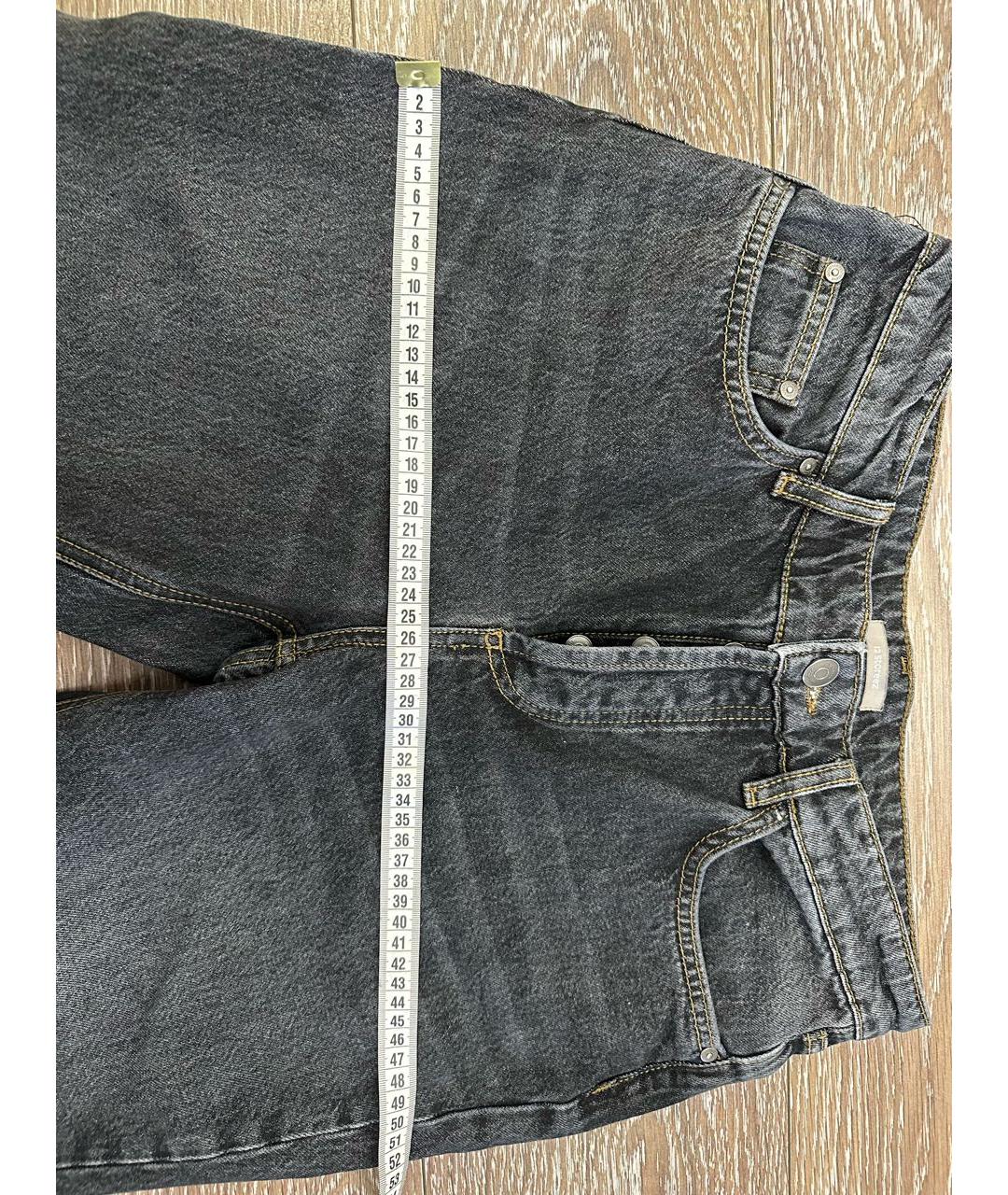 12 STOREEZ Серые хлопковые джинсы слим, фото 6