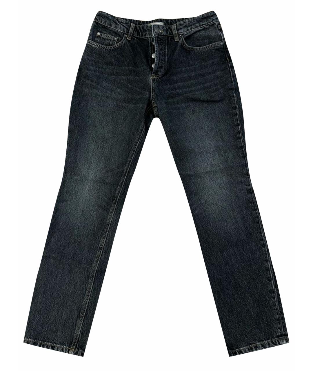 12 STOREEZ Серые хлопковые джинсы слим, фото 1