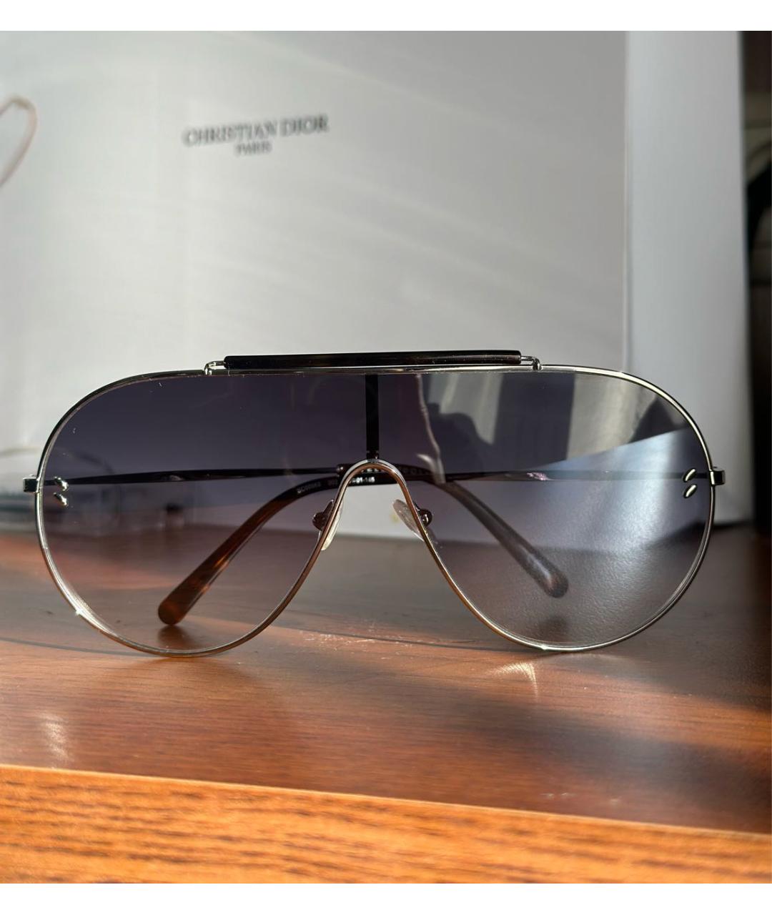 STELLA MCCARTNEY Антрацитовые солнцезащитные очки, фото 6