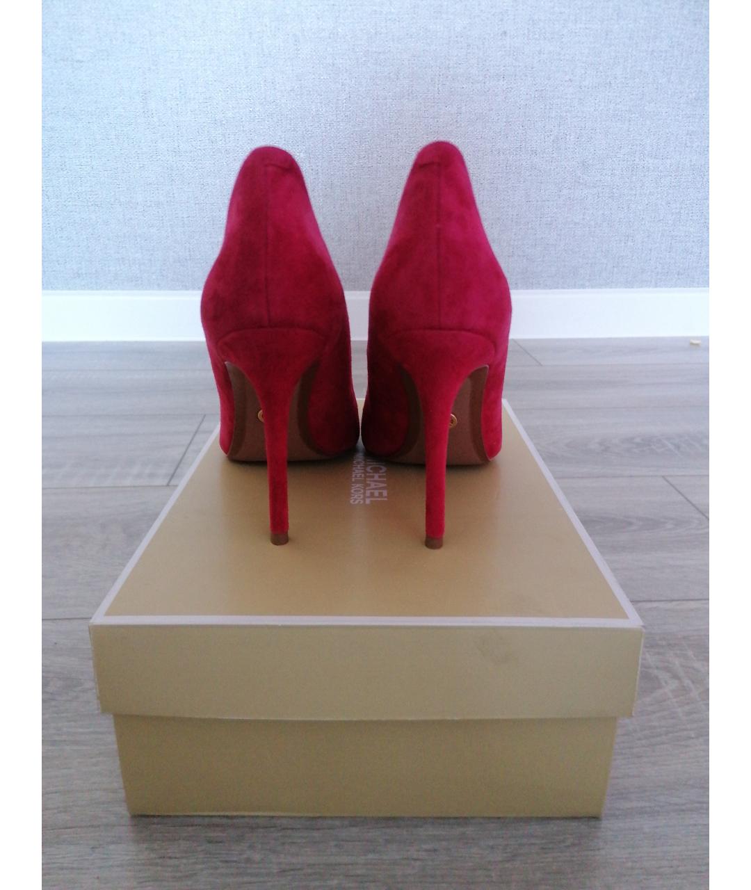 MICHAEL KORS Красные замшевые туфли, фото 4
