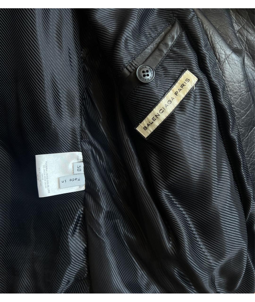 BALENCIAGA Коричневая кожаная куртка, фото 3