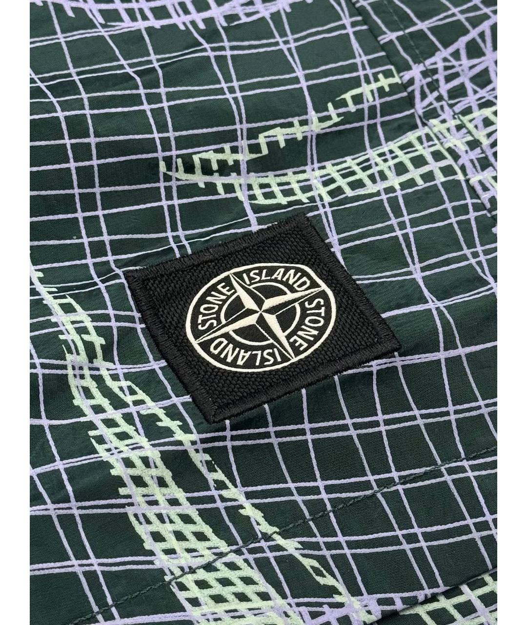 STONE ISLAND Зеленые брюки и шорты, фото 5